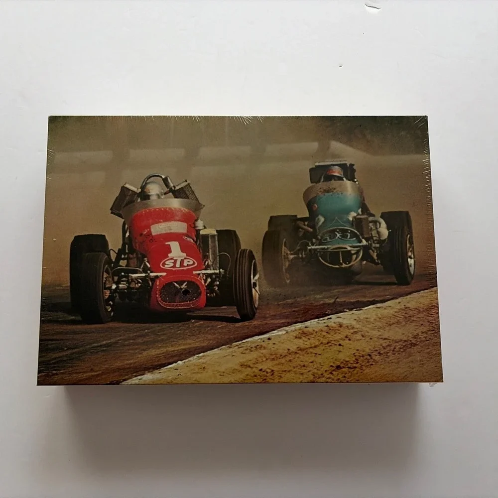 New Unopened Vintage 1971 Road & Track Racing Puzzle, Sprint, Dirt, Oval Track‎